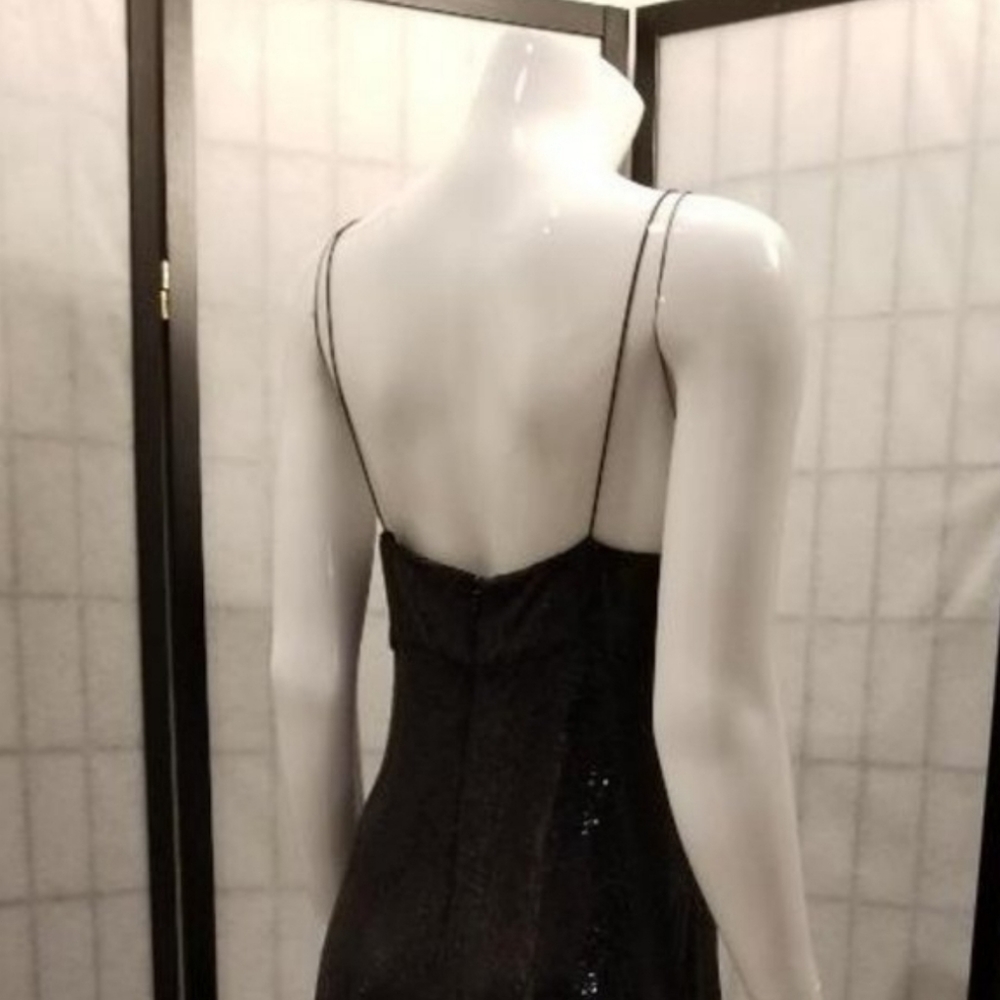 Aidan Mattox Black Sequin Dress - Picture 4 of 4